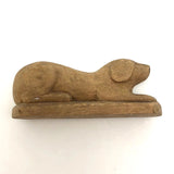 C.C. Hoke 1903 Beautifully Carved Little Guardian Dog!