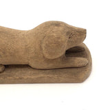 C.C. Hoke 1903 Beautifully Carved Little Guardian Dog!