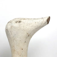 Striking Old Hand-carved Black and White Chesapeake Bay Working Decoy