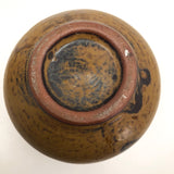 Hand-thrown Pottery Weed Vase with Honey Brown Glaze