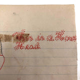 SOLD C. 1900 Pennsylvania School Boy Drawing of Man and Horse, Bird and Horse Head on Reverse