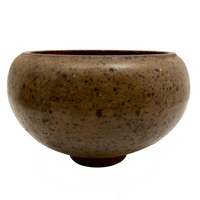 Stoneware Pottery Footed Bowl