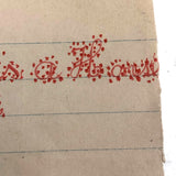 SOLD C. 1900 Pennsylvania School Boy Drawing of Man and Horse, Bird and Horse Head on Reverse