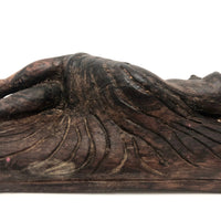 Hand-carved Reclining Nude Draped in Bedsheets