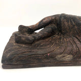 Hand-carved Reclining Nude Draped in Bedsheets
