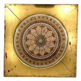 Stunning Large Mandala Type Drawing in Lemon Gold Frame