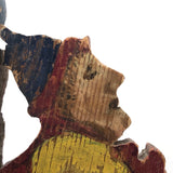 Wonderful Old Jointed Clown Whirligig Fragment