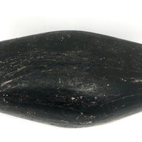 Striking Old Hand-carved Black and White Chesapeake Bay Working Decoy