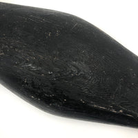 Striking Old Hand-carved Black and White Chesapeake Bay Working Decoy