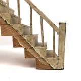 Great Old Painted Wood Dollhouse Staircase