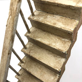 Great Old Painted Wood Dollhouse Staircase