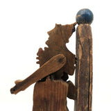 Wonderful Old Jointed Clown Whirligig Fragment