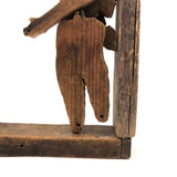 Wonderful Old Jointed Clown Whirligig Fragment