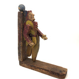 Wonderful Old Jointed Clown Whirligig Fragment