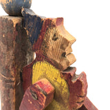 Wonderful Old Jointed Clown Whirligig Fragment
