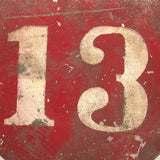 Old Painted Sheet Metal Lucky 13