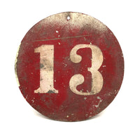Old Painted Sheet Metal Lucky 13