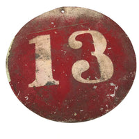 Old Painted Sheet Metal Lucky 13