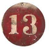 Old Painted Sheet Metal Lucky 13