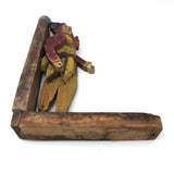 Wonderful Old Jointed Clown Whirligig Fragment