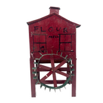 Red Painted Tin Folk Art Flour Mill from the Dummer Estate, Rowley MA