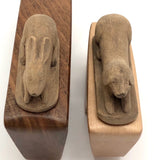 C.C. Hoke 1903 Beautifully Carved Little Guardian Dog!