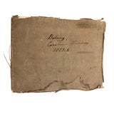 British 1823 School Botany Notebook with Drawings Throughout