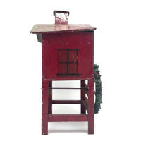 Red Painted Tin Folk Art Flour Mill from the Dummer Estate, Rowley MA