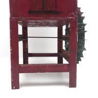 Red Painted Tin Folk Art Flour Mill from the Dummer Estate, Rowley MA