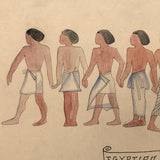 Egyptian Skirts, 1938 Ink and Gouache Illustration by Anna Thomson