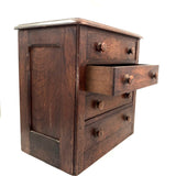 Lovely Antique Four Drawer "Salesman Sample" Chest