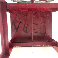 Red Painted Tin Folk Art Flour Mill from the Dummer Estate, Rowley MA
