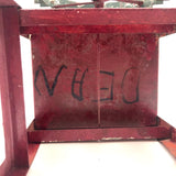 Red Painted Tin Folk Art Flour Mill from the Dummer Estate, Rowley MA