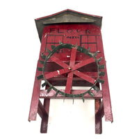 Red Painted Tin Folk Art Flour Mill from the Dummer Estate, Rowley MA