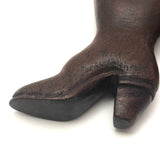 Nicely Carved Antique Boot Shaped Vesta, A Pair