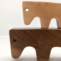 Pair of Vintage Swiss Wooden Cutout Animals in the Manner of Antonio Vitali