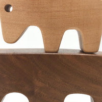 Pair of Vintage Swiss Wooden Cutout Animals in the Manner of Antonio Vitali