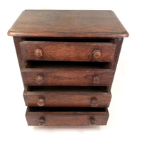 Lovely Antique Four Drawer "Salesman Sample" Chest