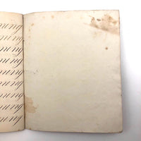 Master Brown's 1820 British Calligraphy Practice Notebook with Spencerian Drawing