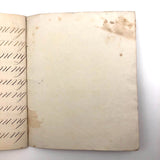Master Brown's 1820 British Calligraphy Practice Notebook with Spencerian Drawing