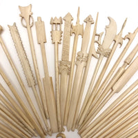 Amazing Chinese Carved Bone Antique Spellicans Set