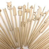 Amazing Chinese Carved Bone Antique Spellicans Set