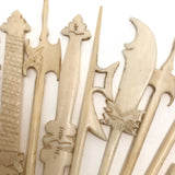 Amazing Chinese Carved Bone Antique Spellicans Set