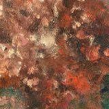 Oil on Canvas Landscape with Sliced Apples, Signed Burns