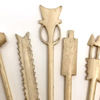 Amazing Chinese Carved Bone Antique Spellicans Set