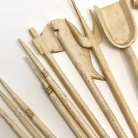 Amazing Chinese Carved Bone Antique Spellicans Set