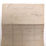 Letter from Ailing Grandmother, with House Drawing