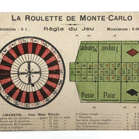 La Roulette de Monte Carlo Early 20th C. Postcard