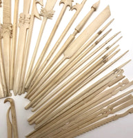 Amazing Chinese Carved Bone Antique Spellicans Set