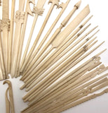 Amazing Chinese Carved Bone Antique Spellicans Set